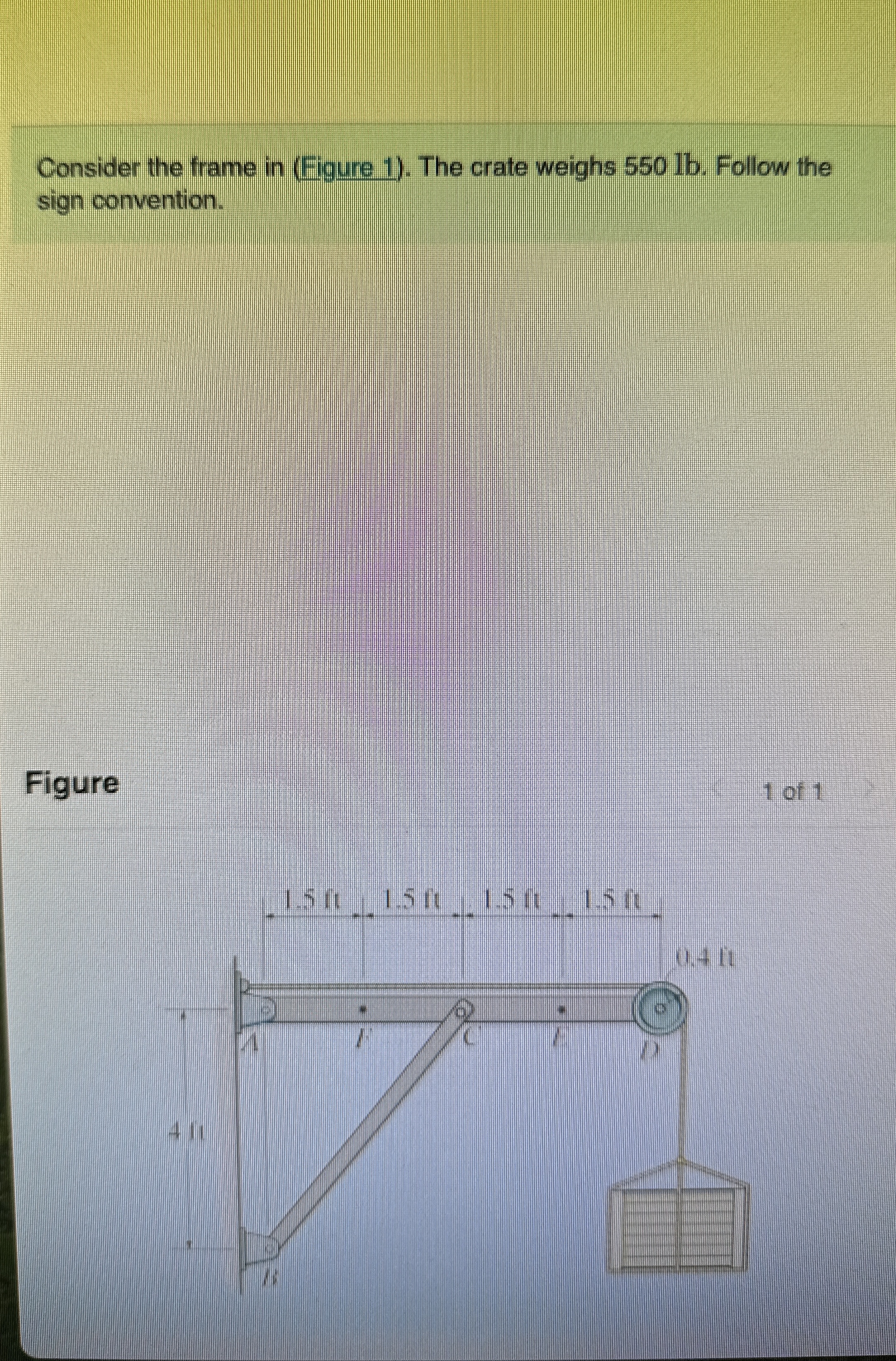 Determine the shear, normal and moment of F and E