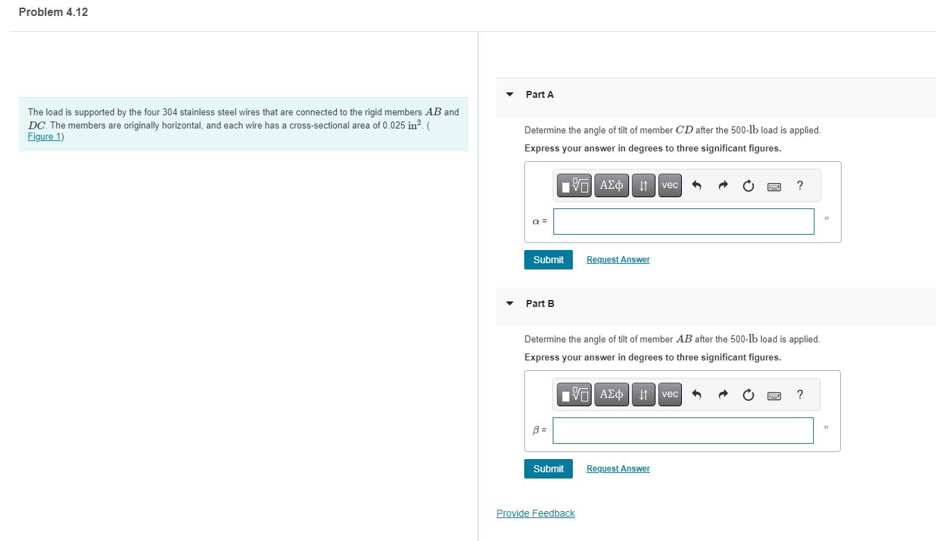 The load is supported by the four 3 0 4 stainless