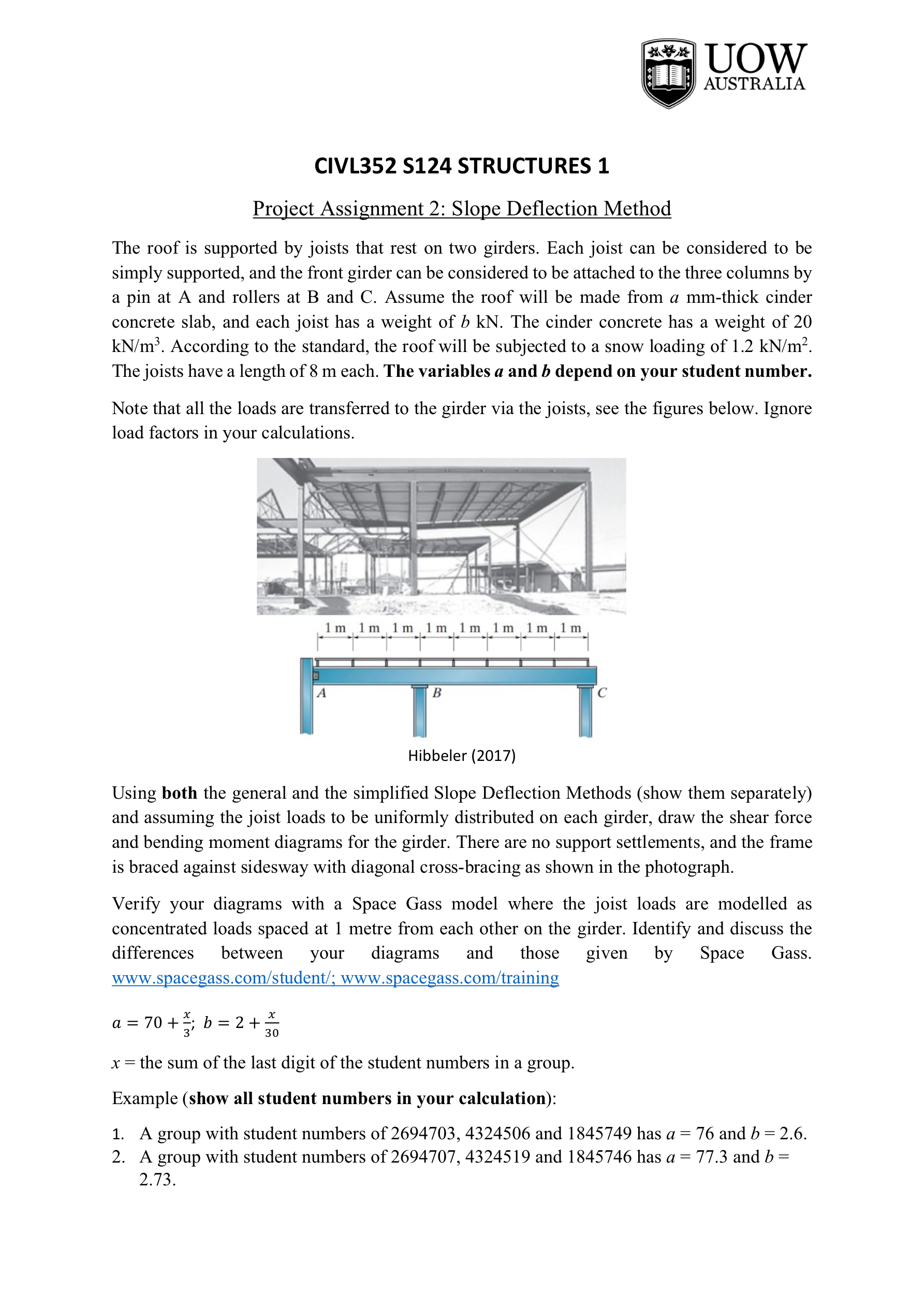 CIVL 3 5 2 S 1 2 4 STRUCTURES 1 Project