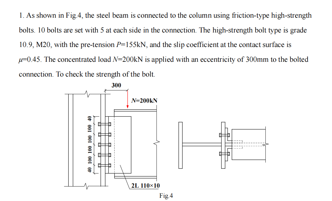 1 . As shown in Fig . 4 , the steel beam is