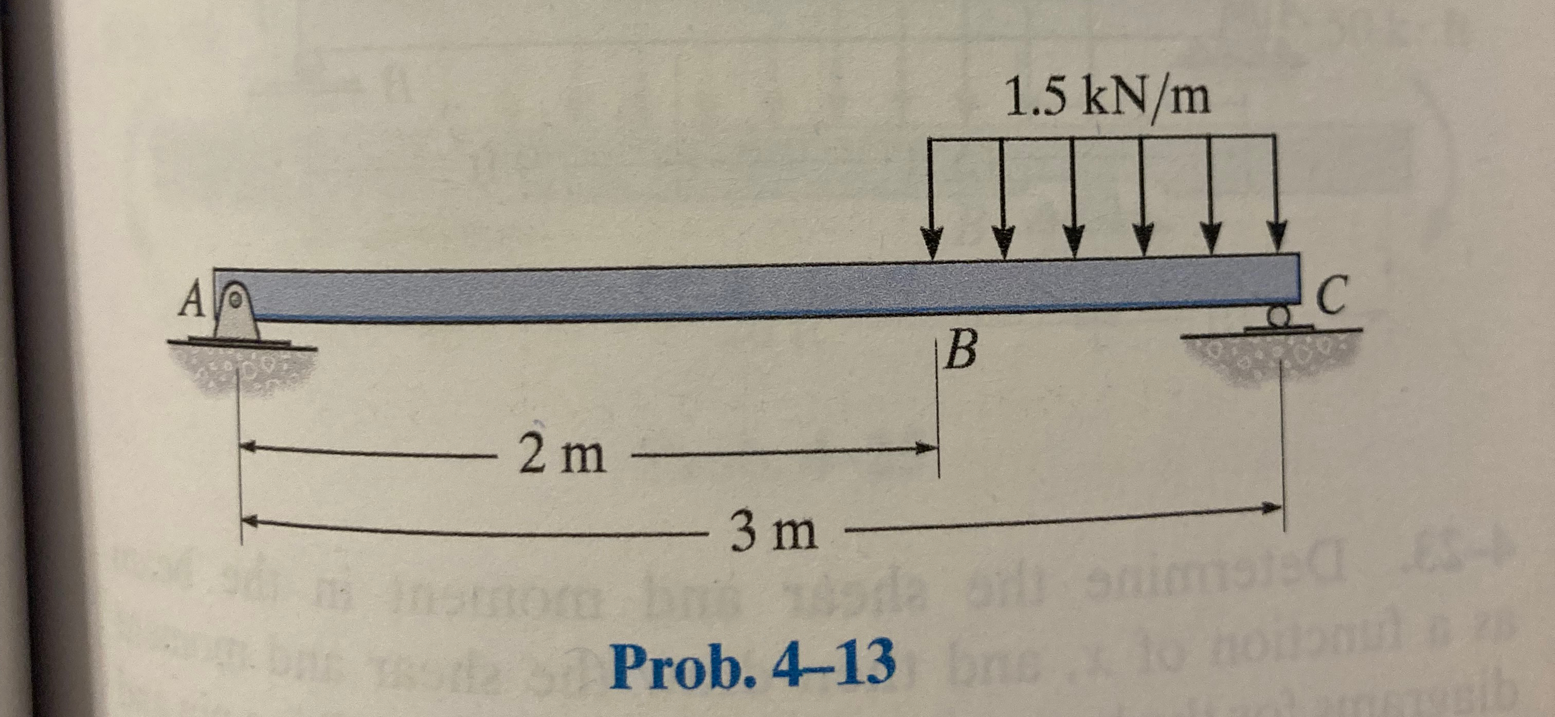 - 1 3 . Determine the shear and moment throughout