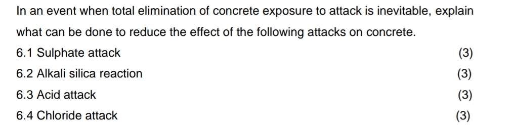 In an event when total elimination of concrete