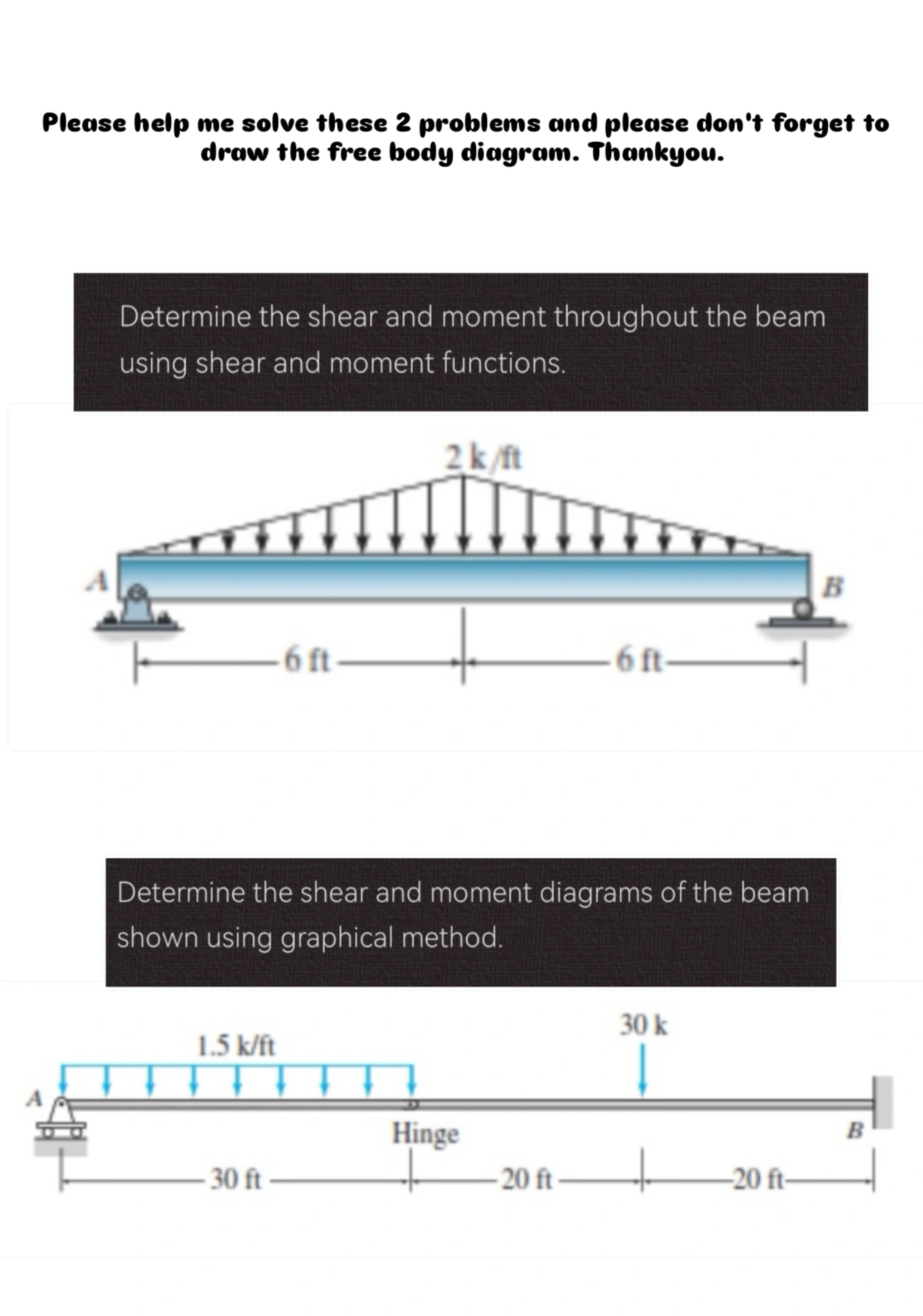Please help me solve these 2 problems and please