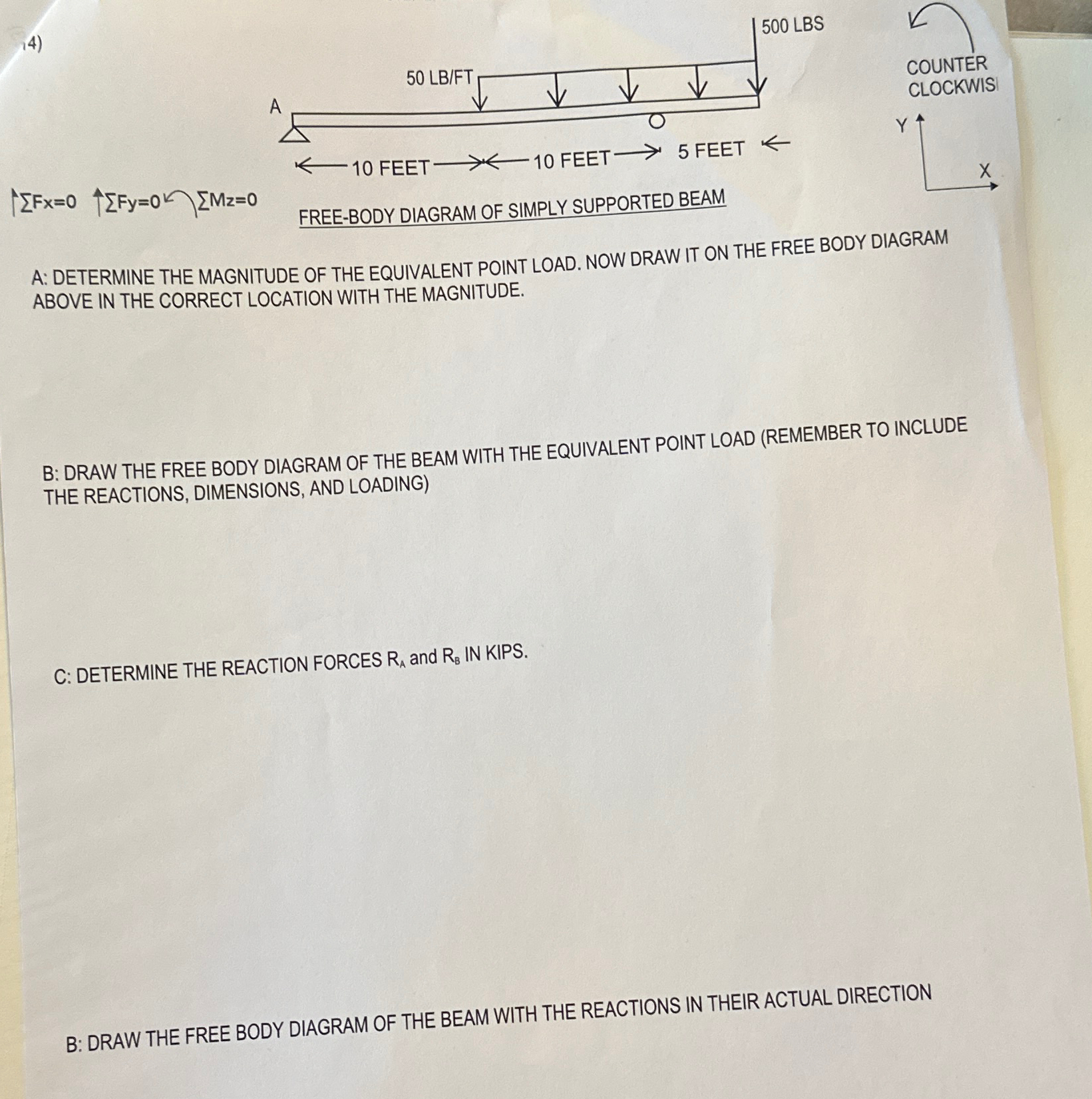 SWIS | ? ? F x | = 0 X A: DETERMINE THE MAGNITUDE
