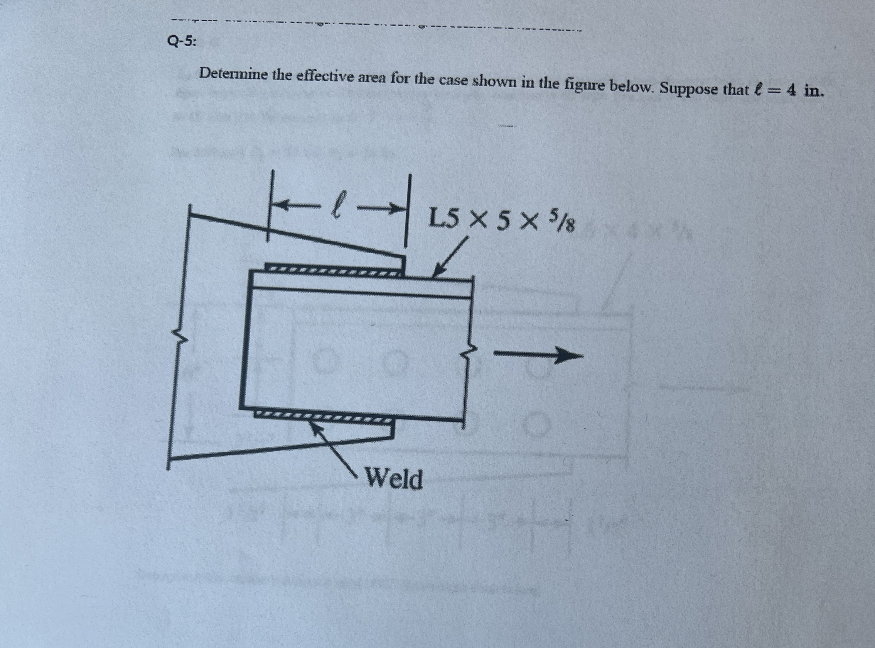 Q - 5 : Determine the effective area for the case
