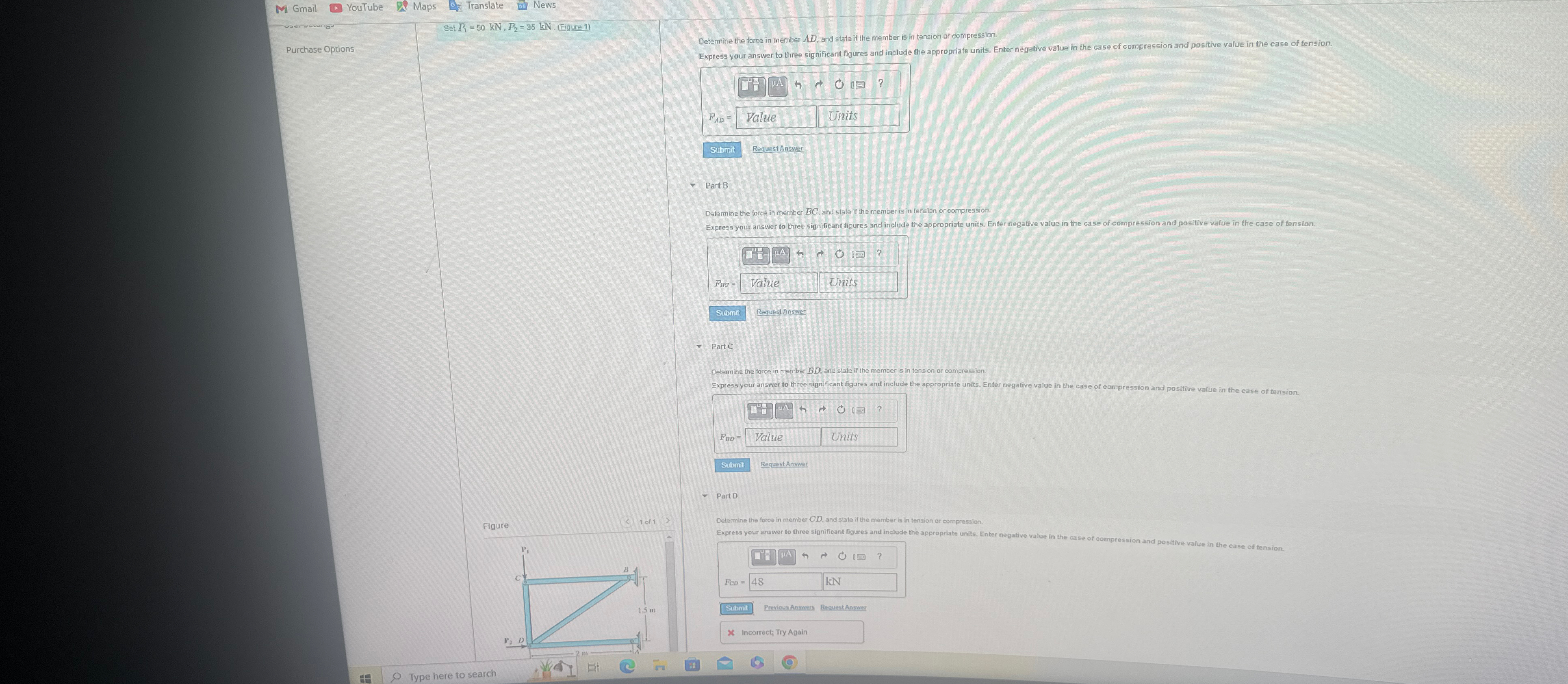 YouTube Maps Set P 1 = 5 0 k N , P 2 = 3 5 k N .