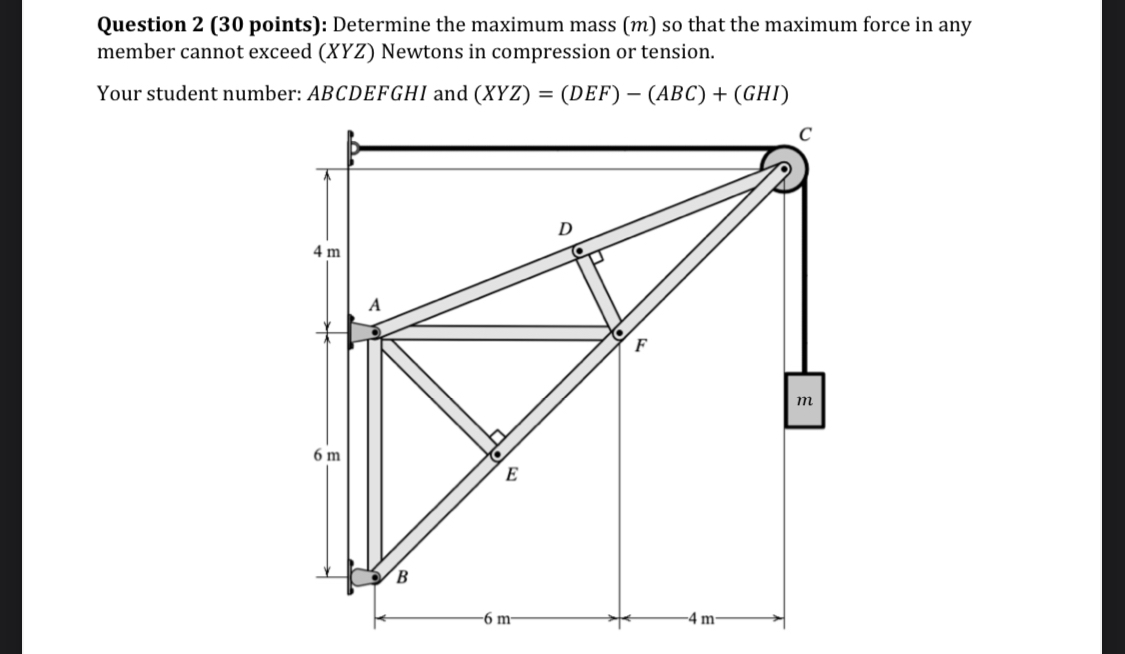 Question 2 ( 3 0 points ) : Determine the maximum