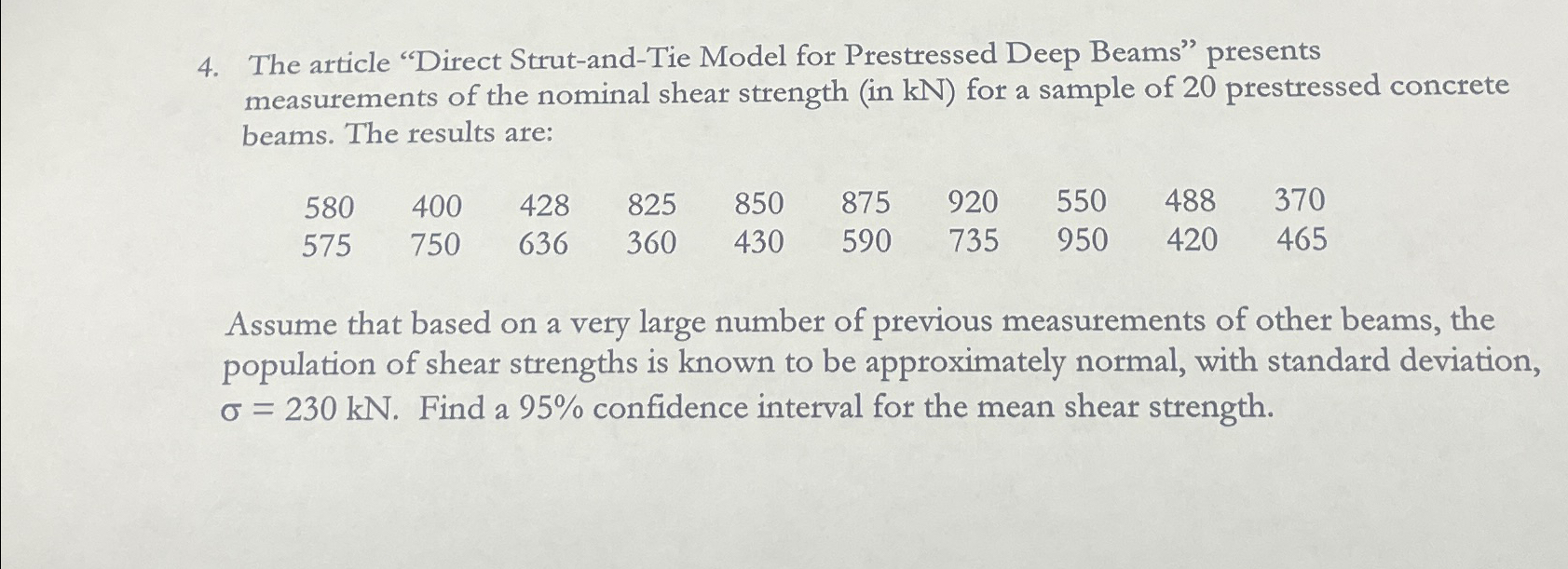The article "Direct Strut - and - Tie Model for