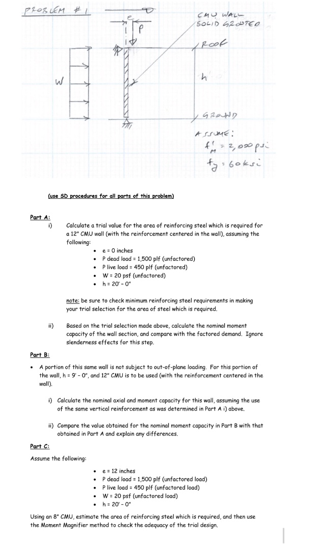 Part A: i ) Calculate a trial value for the area