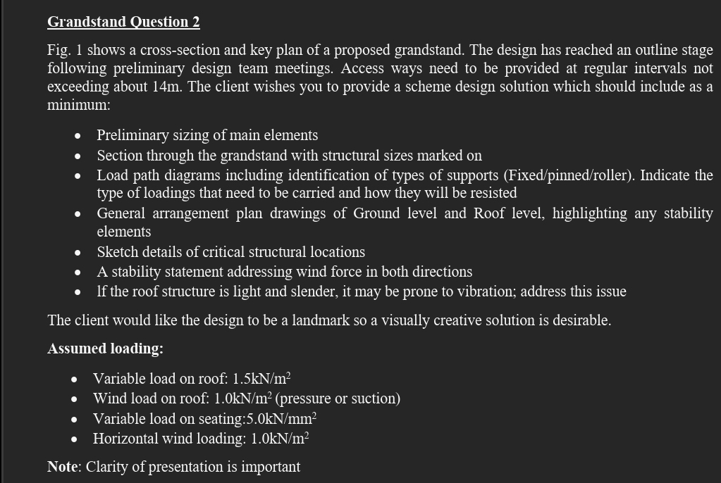 Grandstand Question 2 Fig. 1 shows a cross -