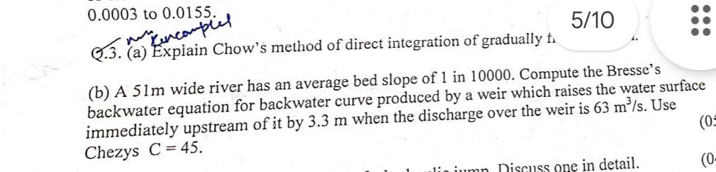 ( 2 . 3 . ( a ) Expiain Chow's method of direct
