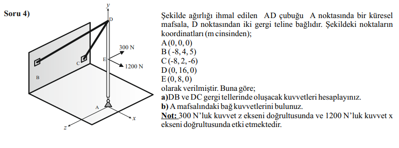Soru 4 ) Sekilde a rl ihmal edilen AD ubu u A