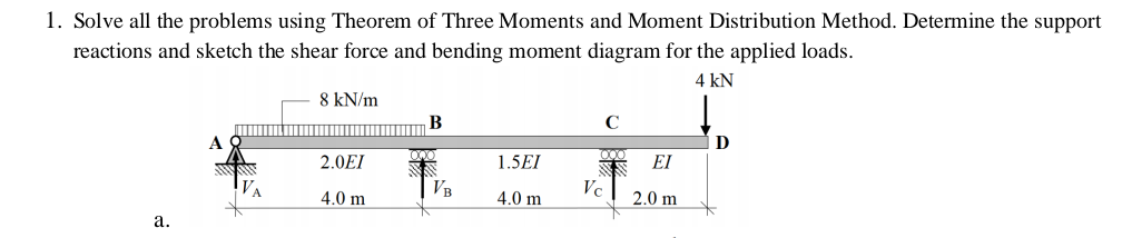 Solve all the problems using Theorem of Three