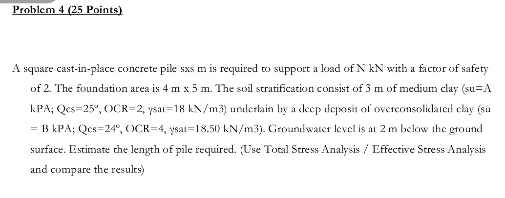 Problem 4 ( 2 5 Points ) A square cast - in -