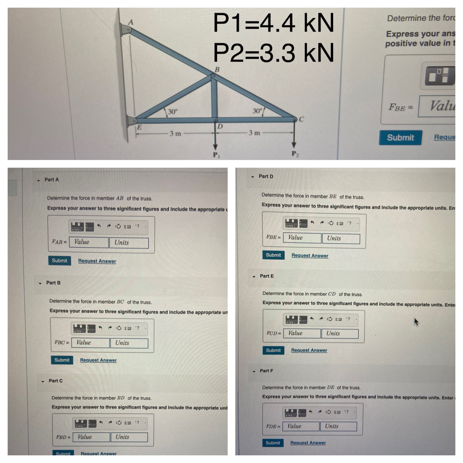 Determine the forc Express your ans positive