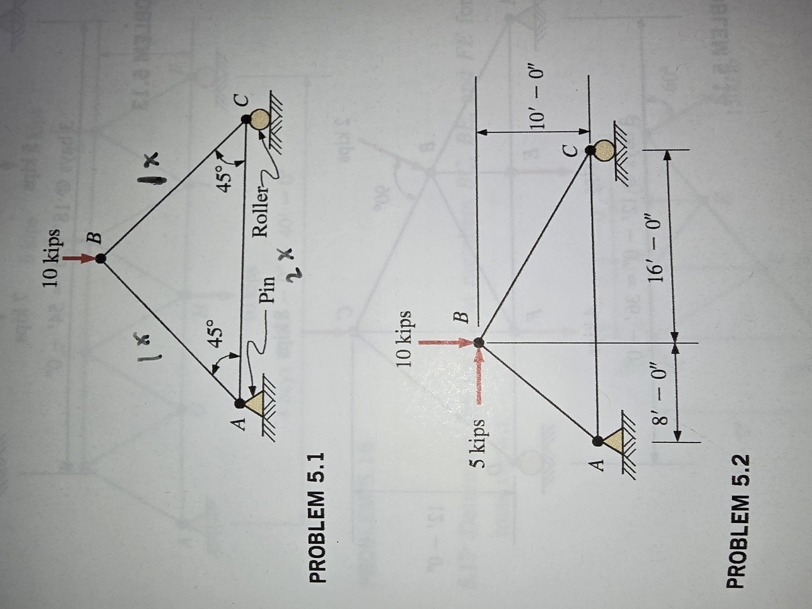 Calculate the forces in all members of the