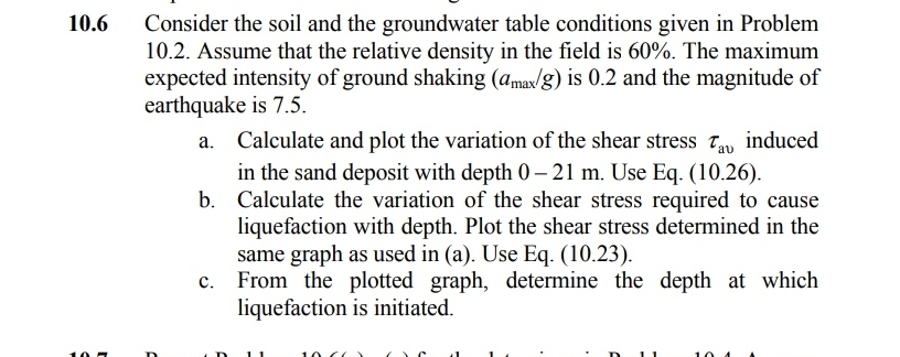 1 0 . 6 Consider the soil and the groundwater