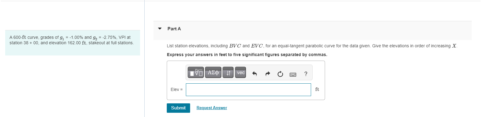 A 6 0 0 - f t curve, grades of g 1 = - 1 . 0 0 %