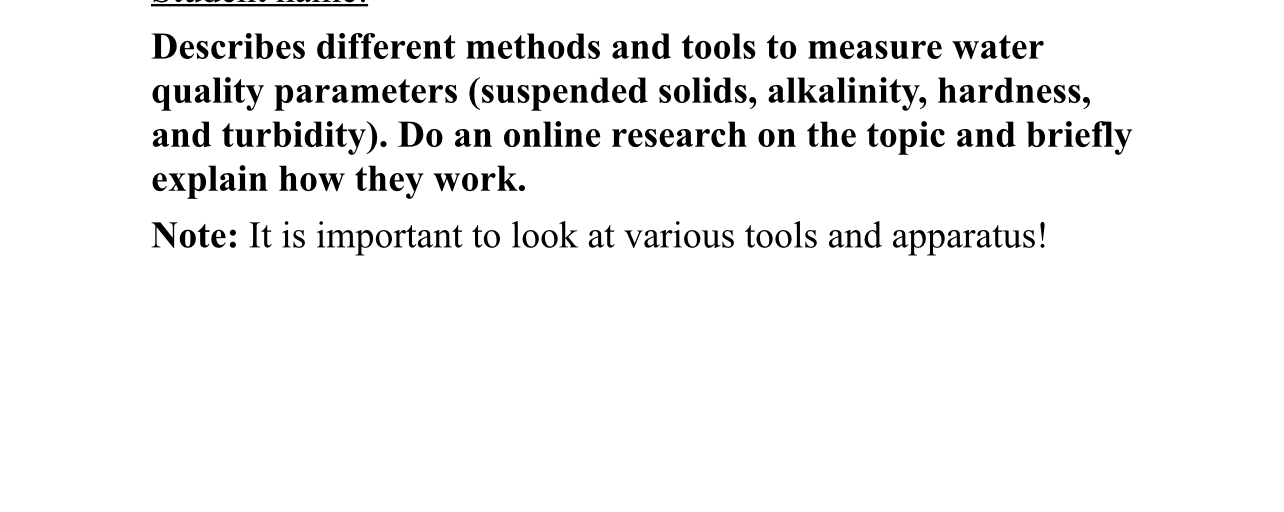 Describes different methods and tools to measure