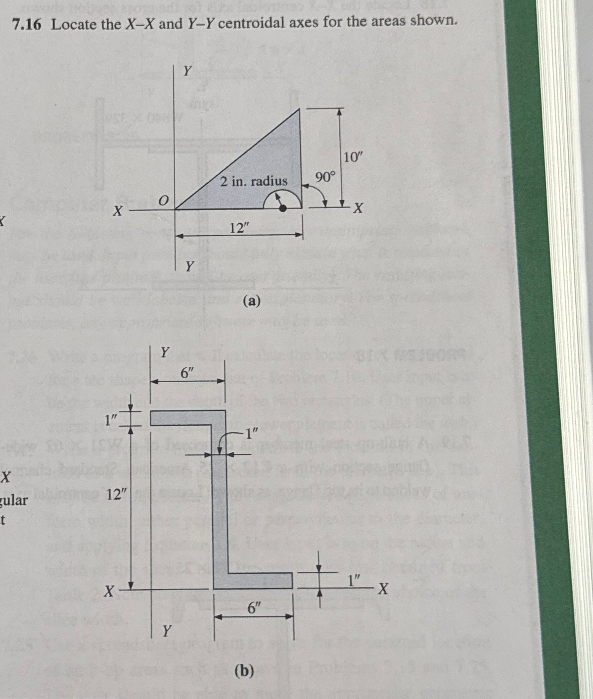 7 . 1 6 Locate the x - x and Y - Y centroidal