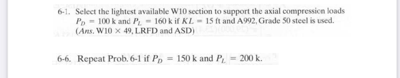 6 - 1 . Select the lightest available W 1 0