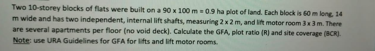 Two 1 0 - storey blocks of flats were built on a
