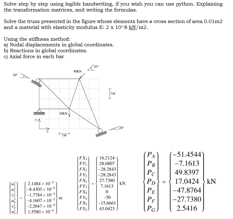 Solve step by step using legible handwriting, if