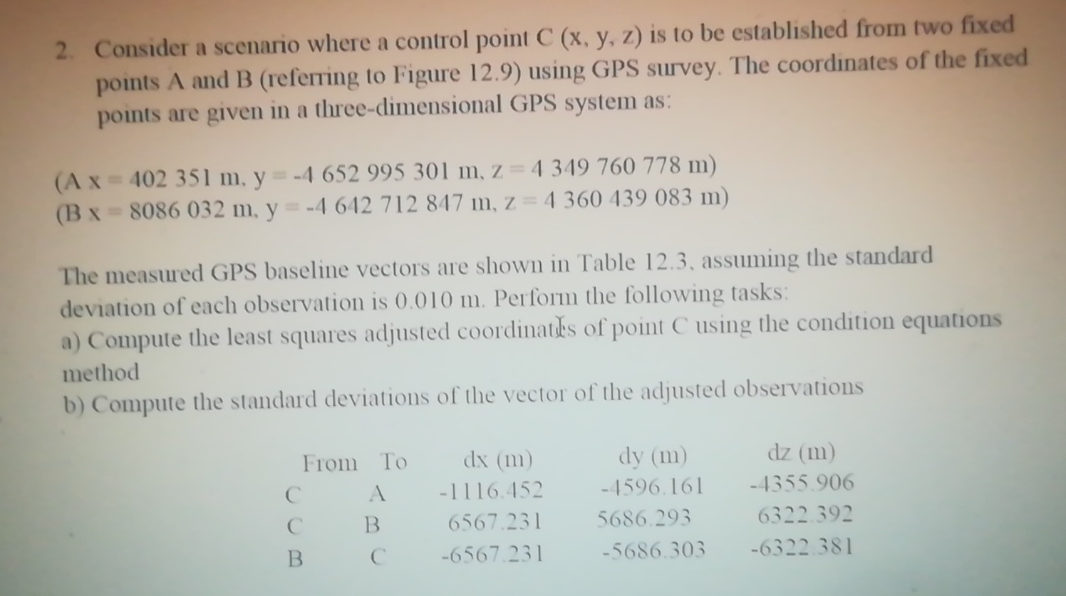 Consider a scenario where a control point C ( x ,