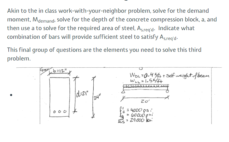 The distributed dead load on this beam, wDL , is