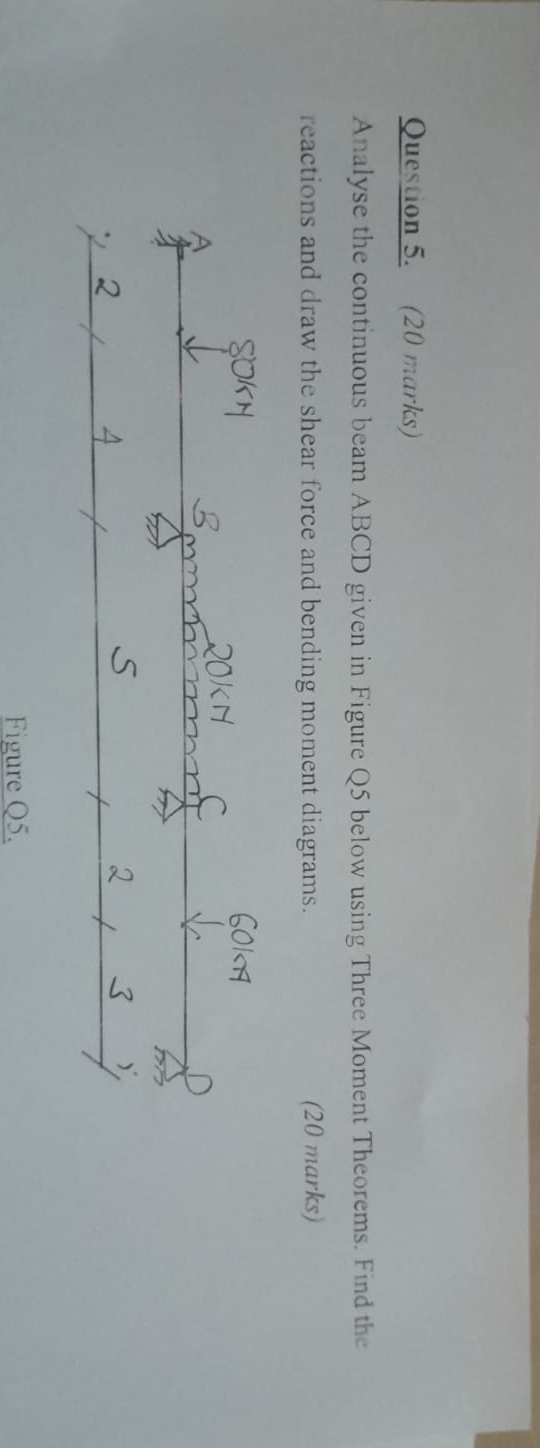 Question 5 . ( 2 0 marks ) Analyse the continuous
