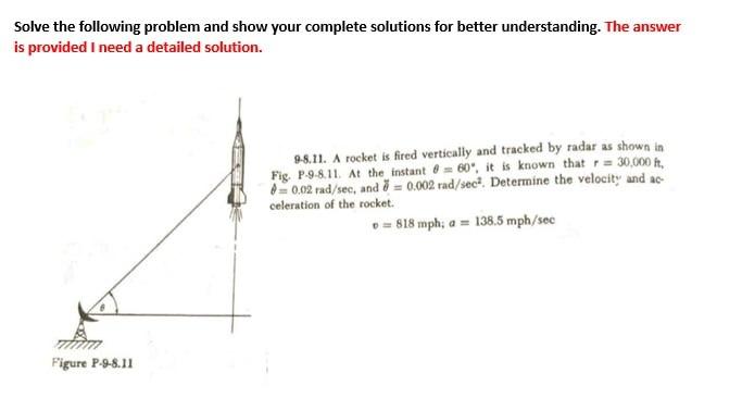 solve the following problem and show your