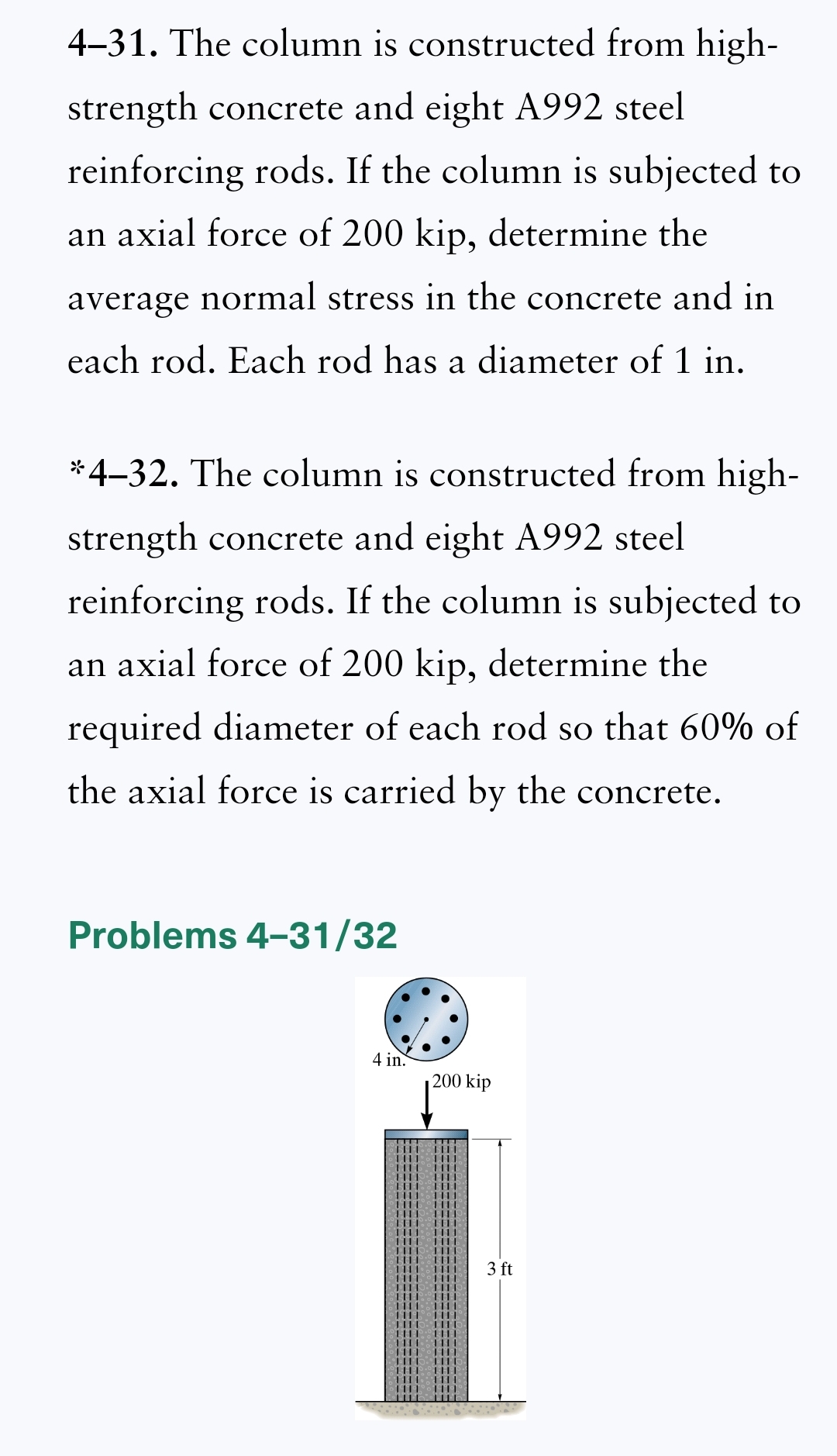 4 - 3 1 . The column is constructed from high -