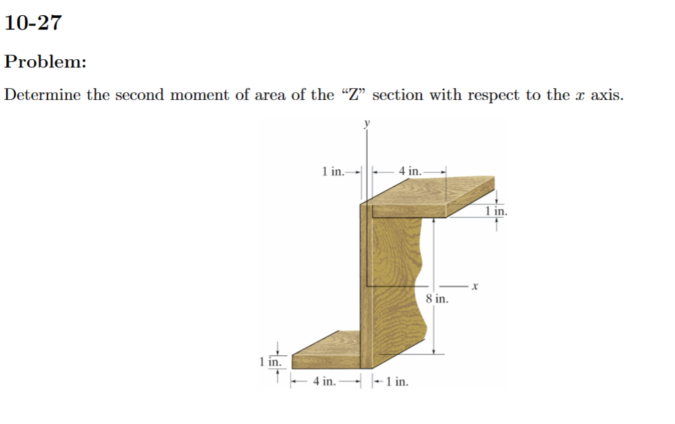 1 0 - 2 7 Problem: Determine the second moment of