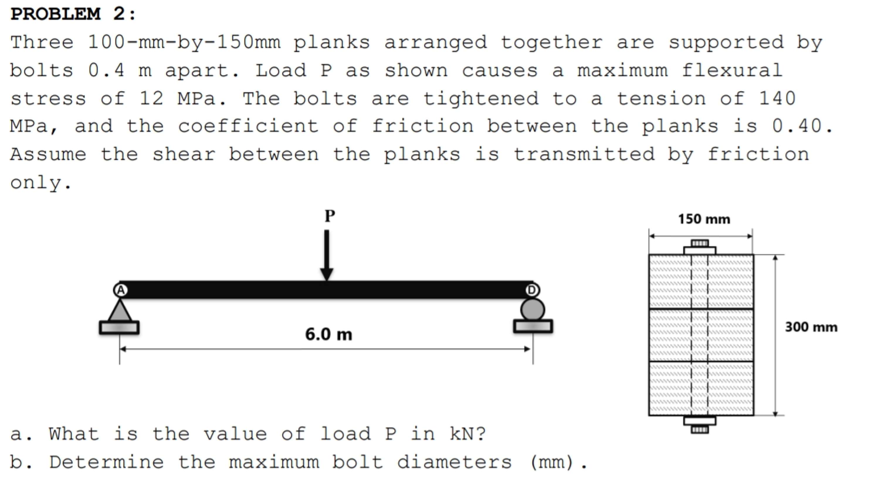 PROBLEM 2 : Three 1 0 0 - mm - by - 1 5 0 mm