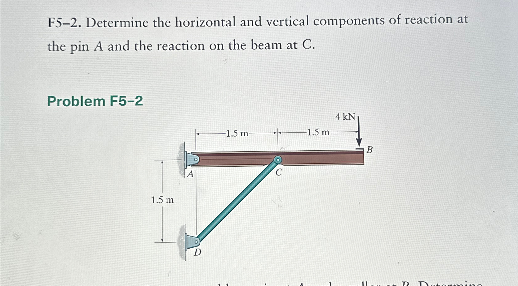 F 5 - 2 . Determine the horizontal and vertical