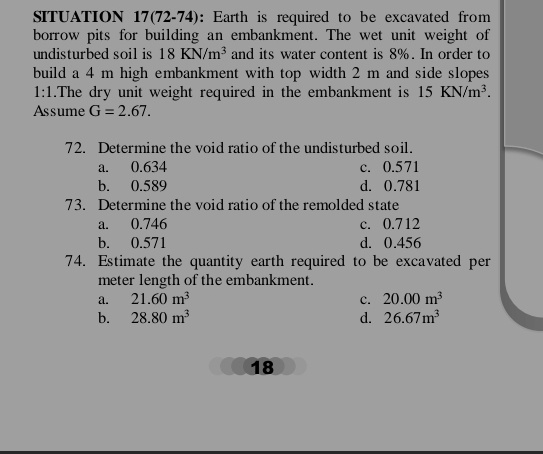 SITUATION 1 7 ( 7 2 - 7 4 ) : Earth is required