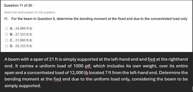 Question 1 1 of 2 5 : Select the best answer for