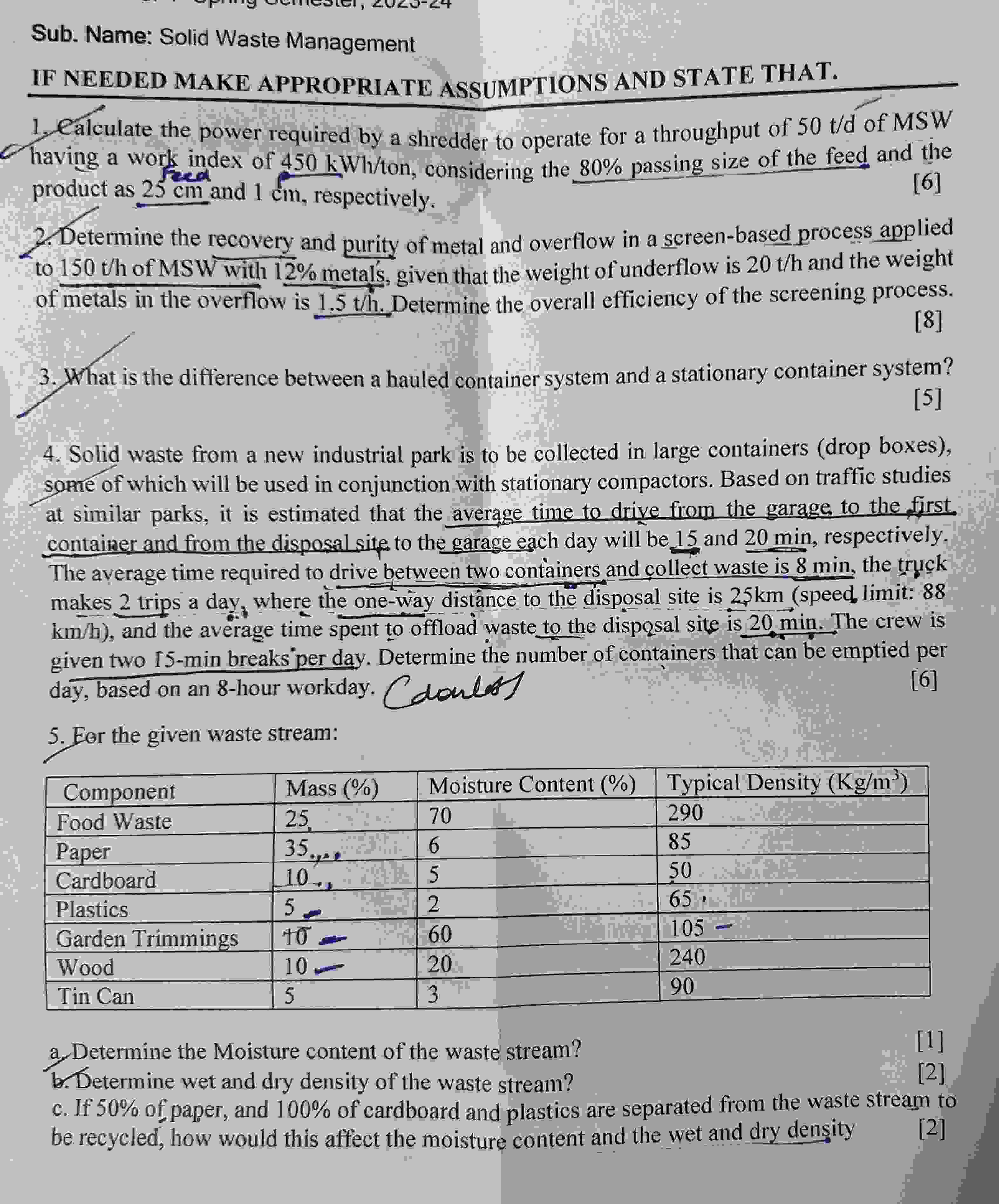 SOLVE ALL THE NUMERICALS AND GIVE THE ANSWER IF