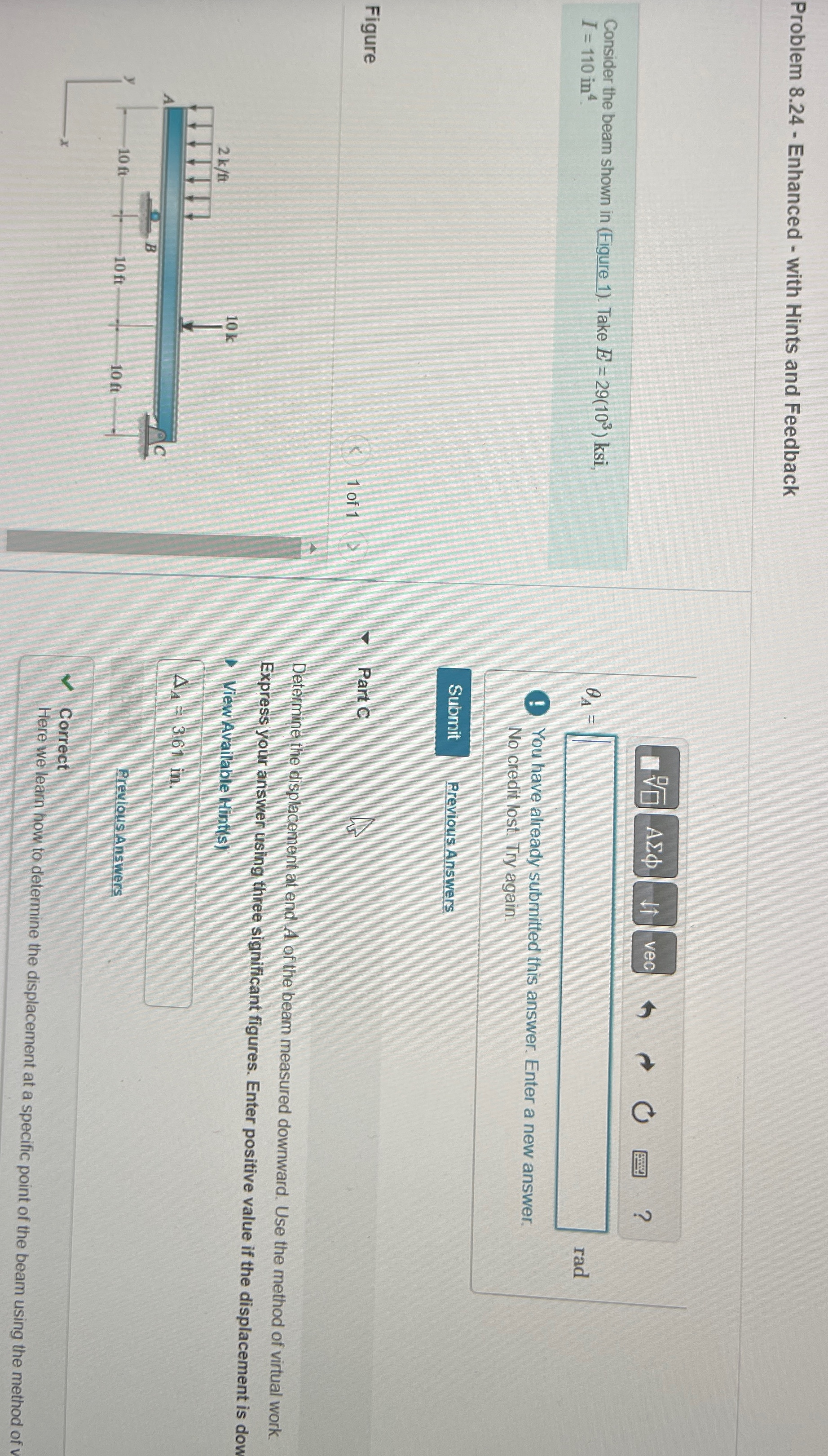 Problem 8 . 2 4 - Enhanced - with Hints and