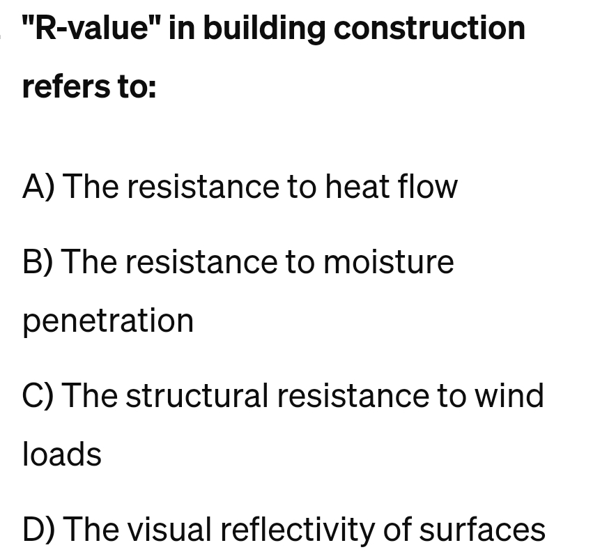 civil engineering " R - value" in building