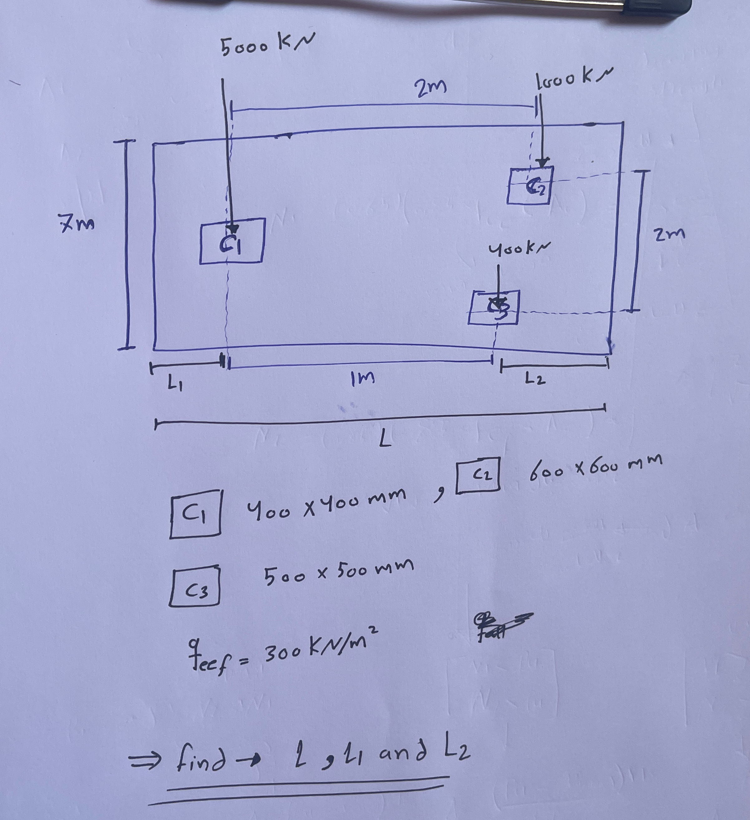 5 0 0 0 k N C 1 4 0 0 4 0 0 m m , C 2 6 0 0 6 0 0