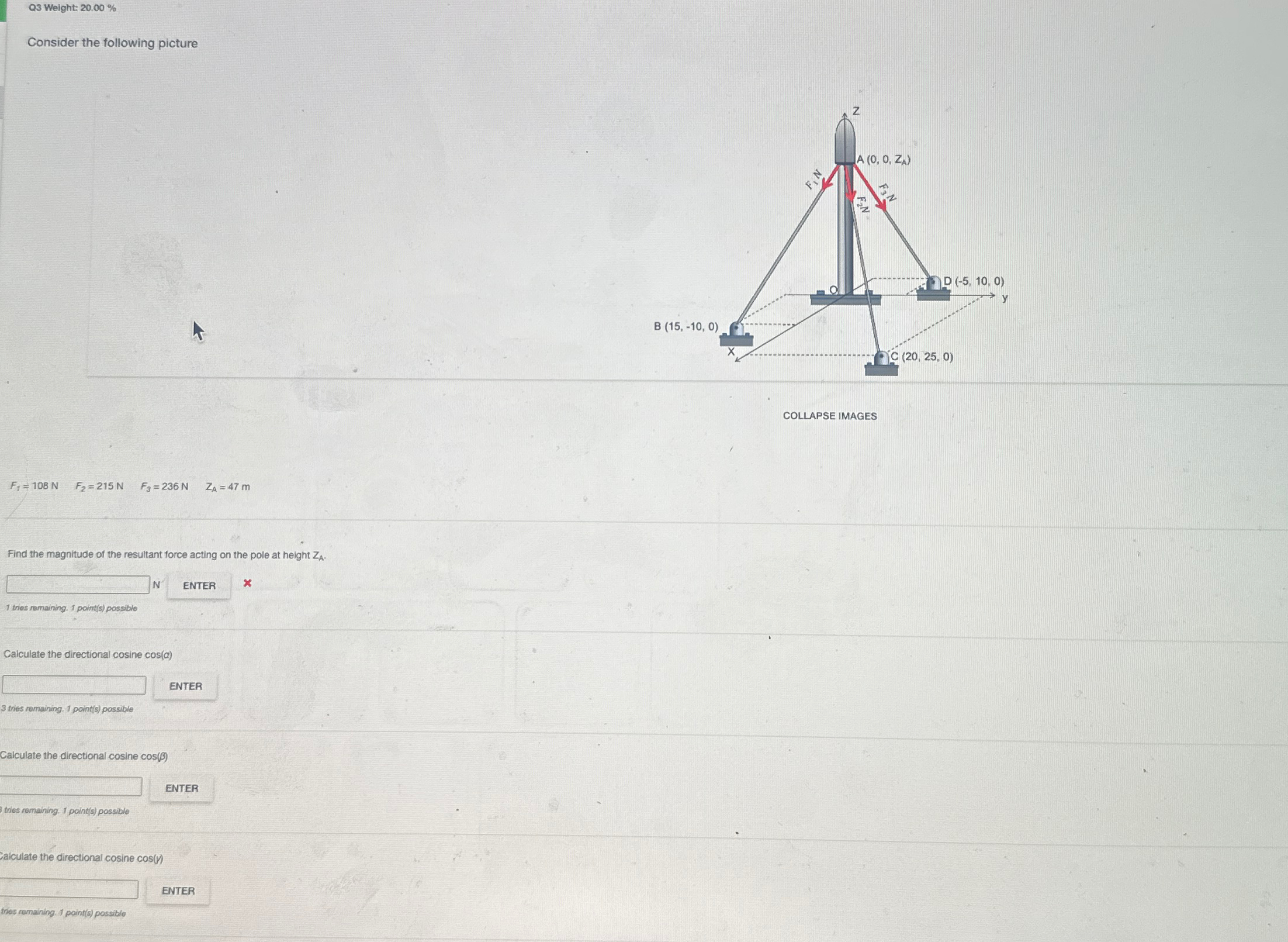 Q 3 Weight: 2 0 . 0 0 % Consider the following