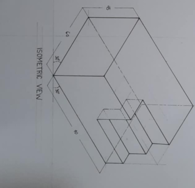 draw a top view,front view,side view use the