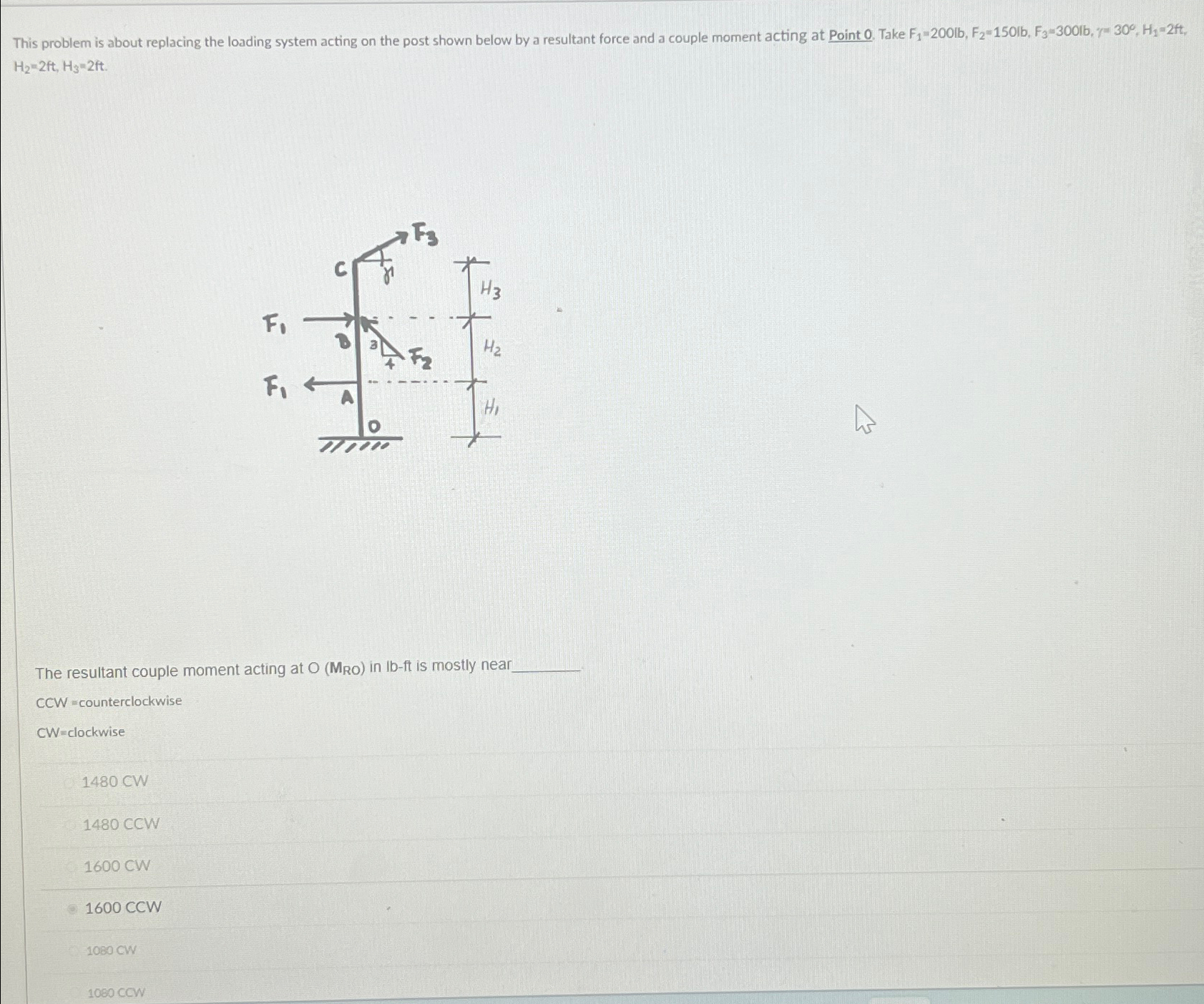 This problem is about replacing the loading