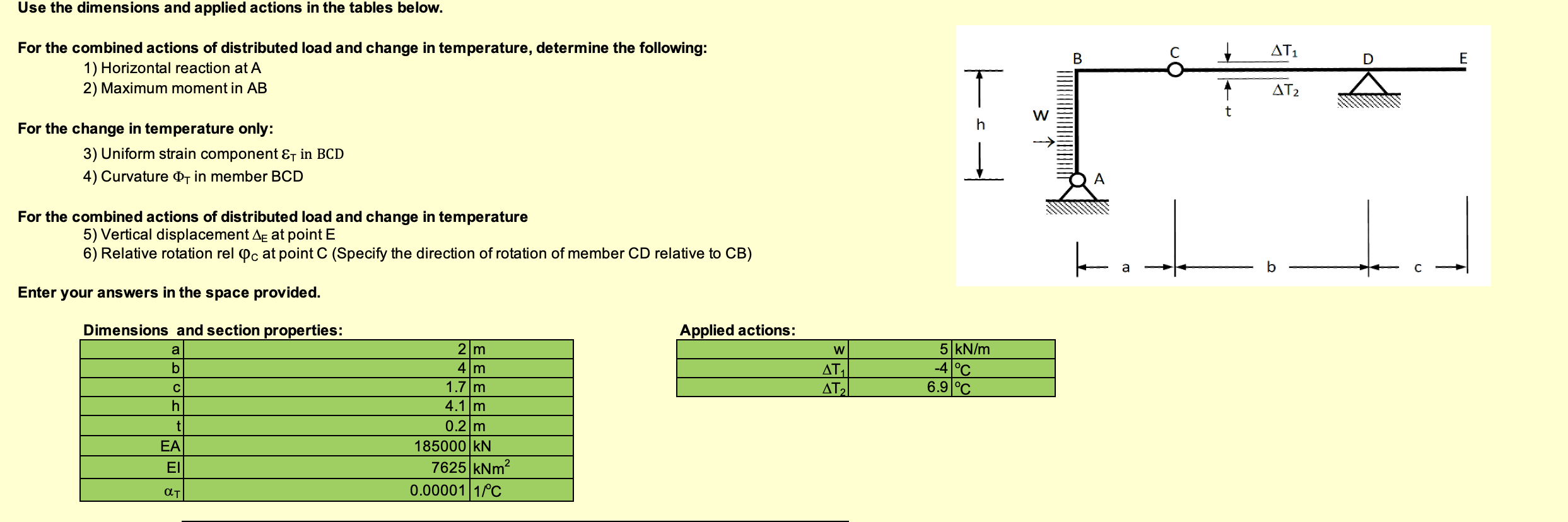 Only solve for part 5 & 6 . Show full working out