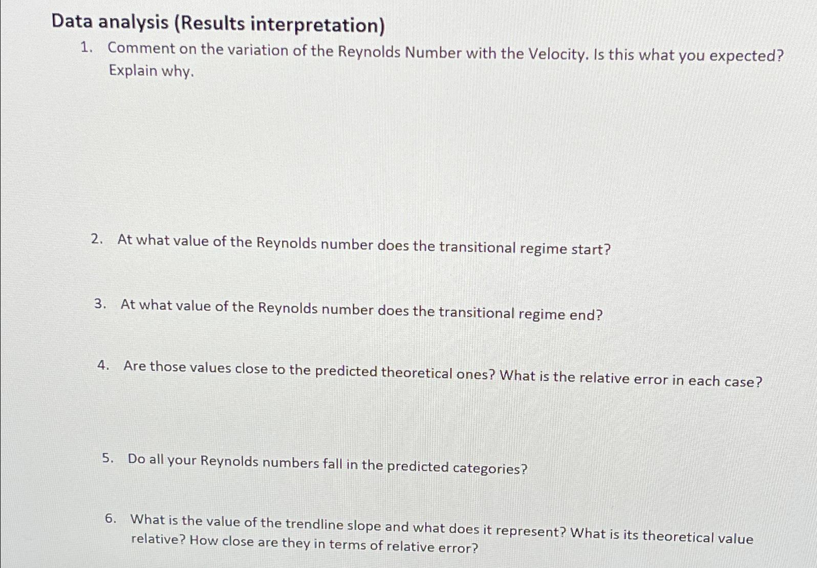 Data analysis (Results interpretation)\ Comment