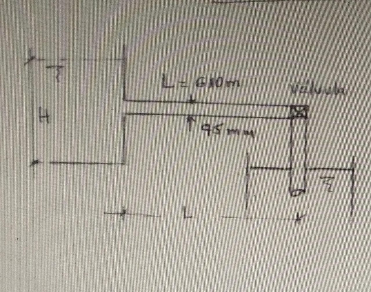 determine H for a commercial steel pipe carrying