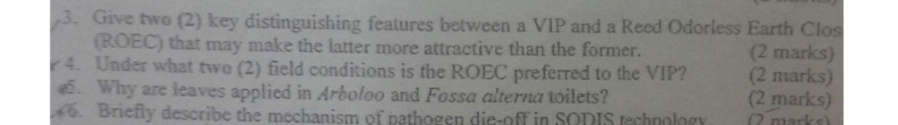 Give two ( 2 ) key distinguishing features