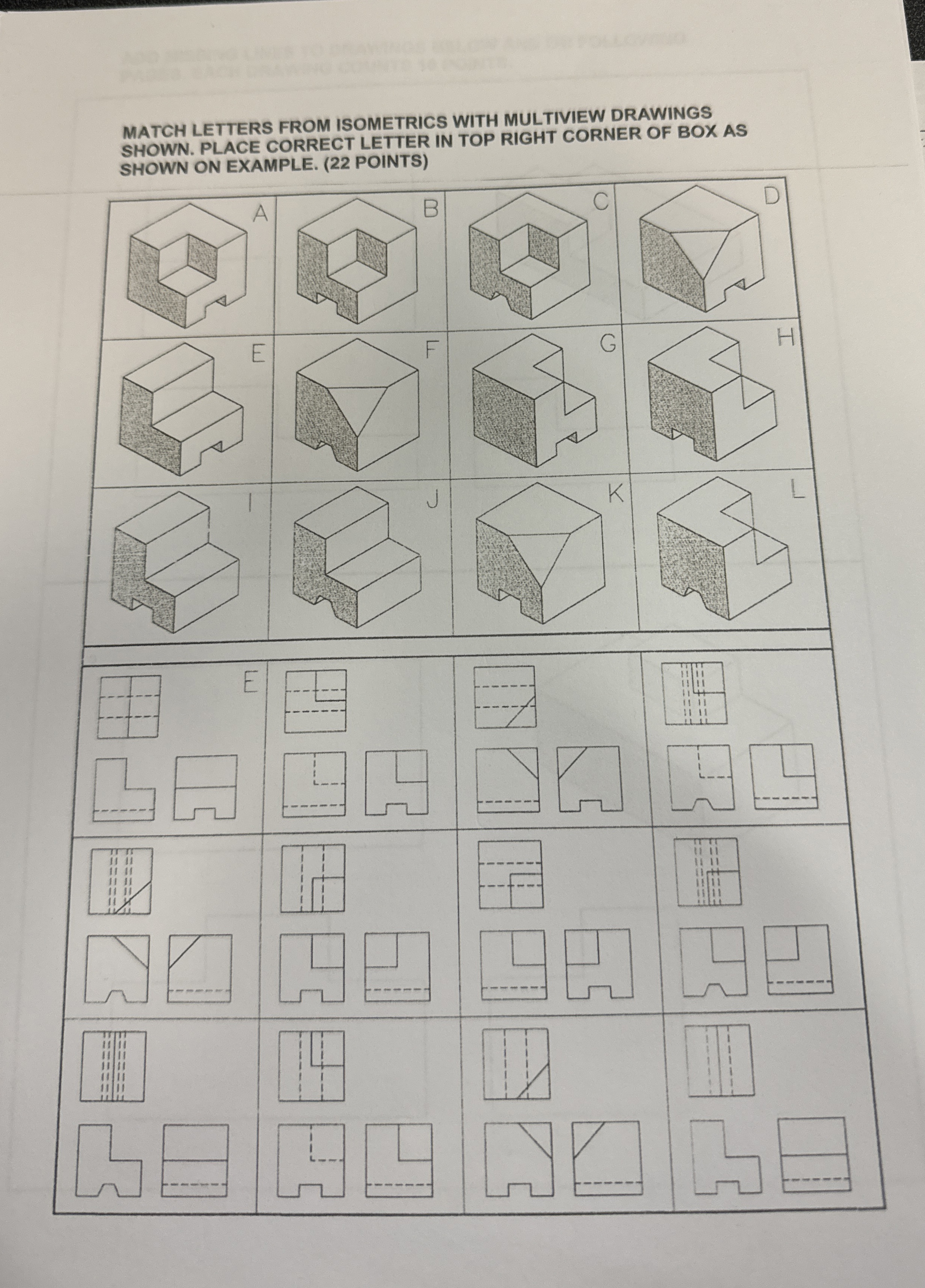 MATCH LETTERS FROM ISOMETRICS WITH MULTIVIEW
