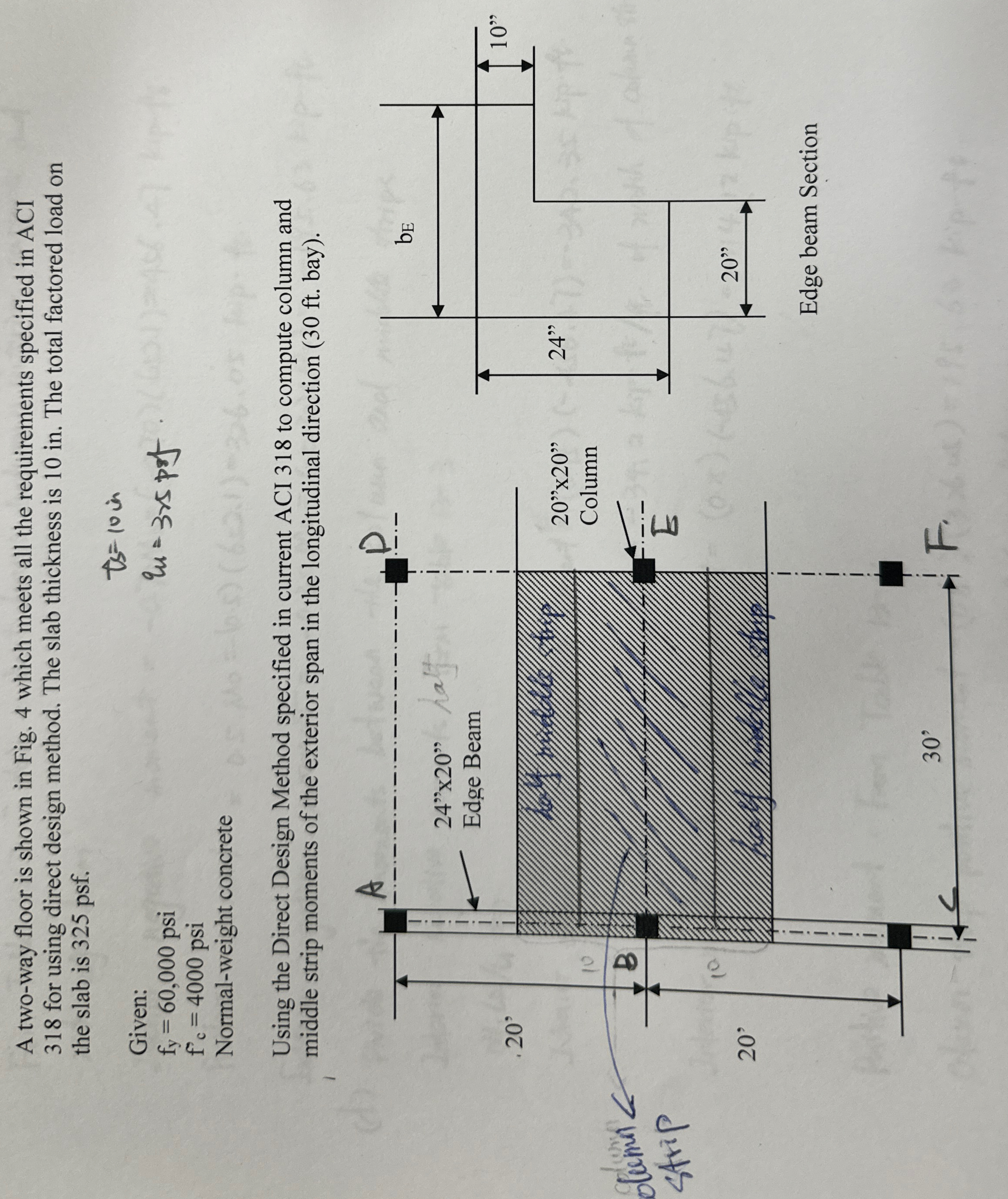 A two - way floor is shown in Fig. 4 which meets